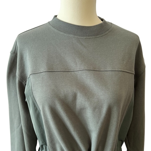 ATHLETA TRIUMPH HYBRID CREWNECK SWEATSHIRT NWOT XS OVERSIZED GORPCORE ATHLEISURE - Picture 3 of 12